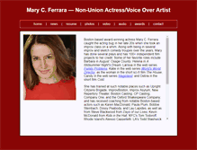 Tablet Screenshot of marycferrara.com